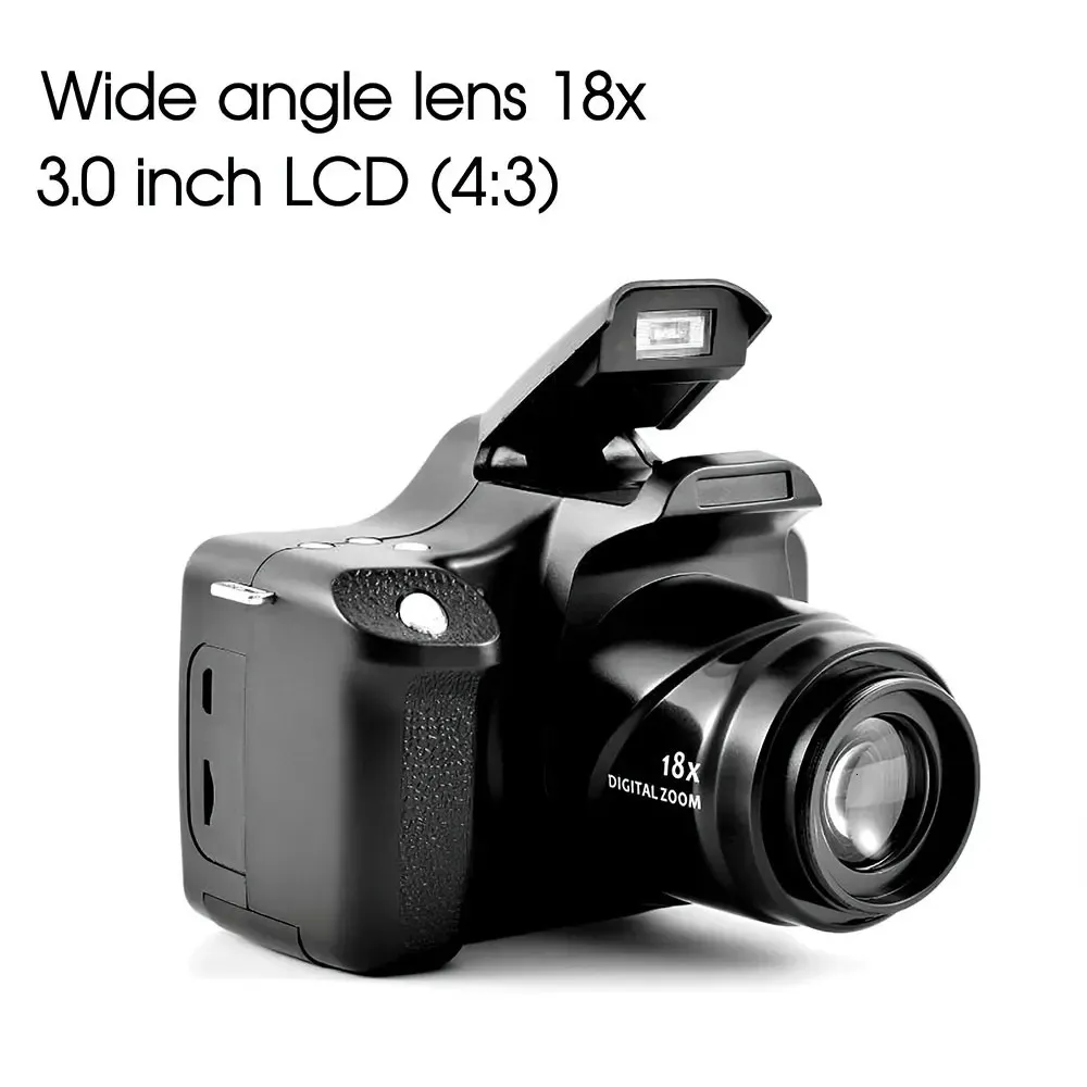Appareil Photo Numérique avec écran LCD Rabattable, Appareil Photo UHD 4K 64 MP, Appareil Photo Numérique Point and Shoot avec Zoom 18X, Appareil Photo Vlogging pour Photographie