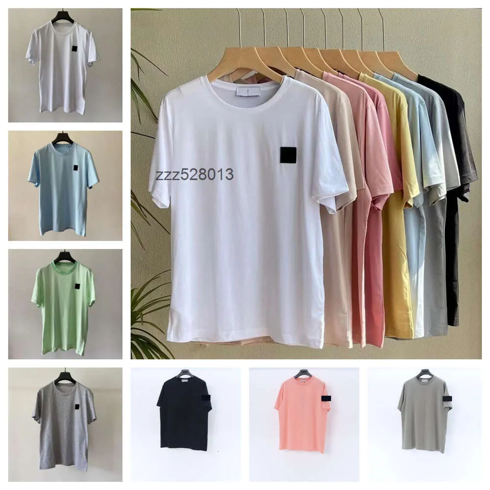 Designer Men's T-shirts Summer Casual T-Shirt Stone Mens Womens Loose Tees Tops Man Island Shirt Luxury Clothing Streetwear Shorts Hylsa T-shirtkläder 8A75