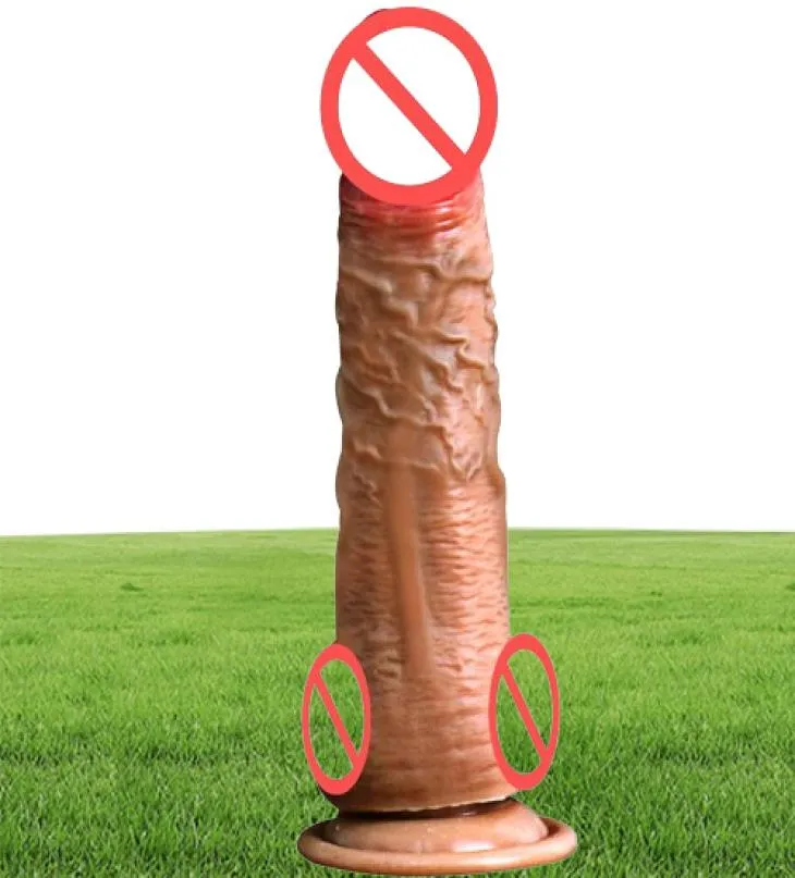 Riscaldamento telescopico automatico Dildo vibranti Pene artificiale super realistico Grande cazzo Cazzo vibratore Masturbazione femminile adulta Se8738596