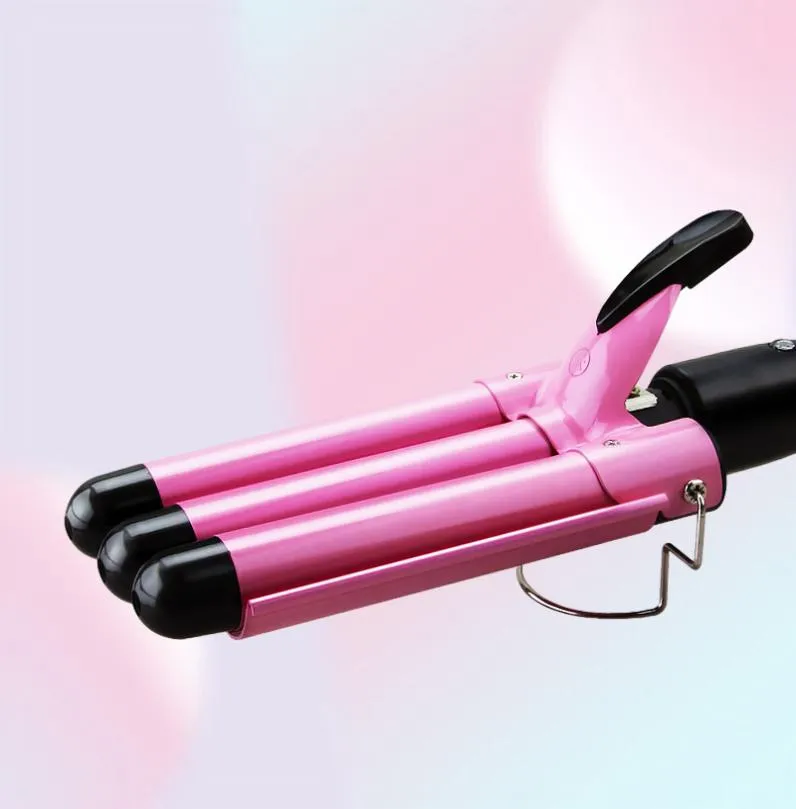 Hair Curling Iron Professional Triple Barrel Curler Wave Waver Styling Tools Fashion Styler Wand 2202114400325