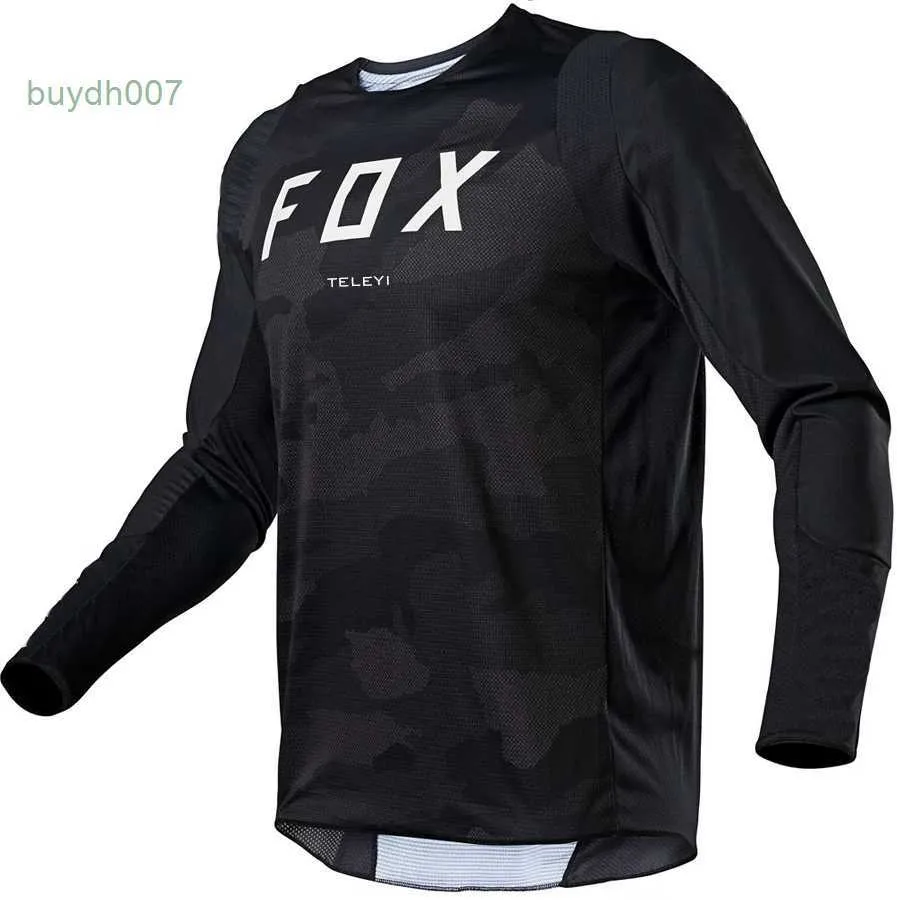 G8XB 2024 Fashion Tshirt Mountain Bike Suit Foxx Herr Tshirts Mens Downhill Teleyi Mountain Mtb Shirts Offroad DH Motorcykel Motocross Sportwear Bicycle Racing Cyc