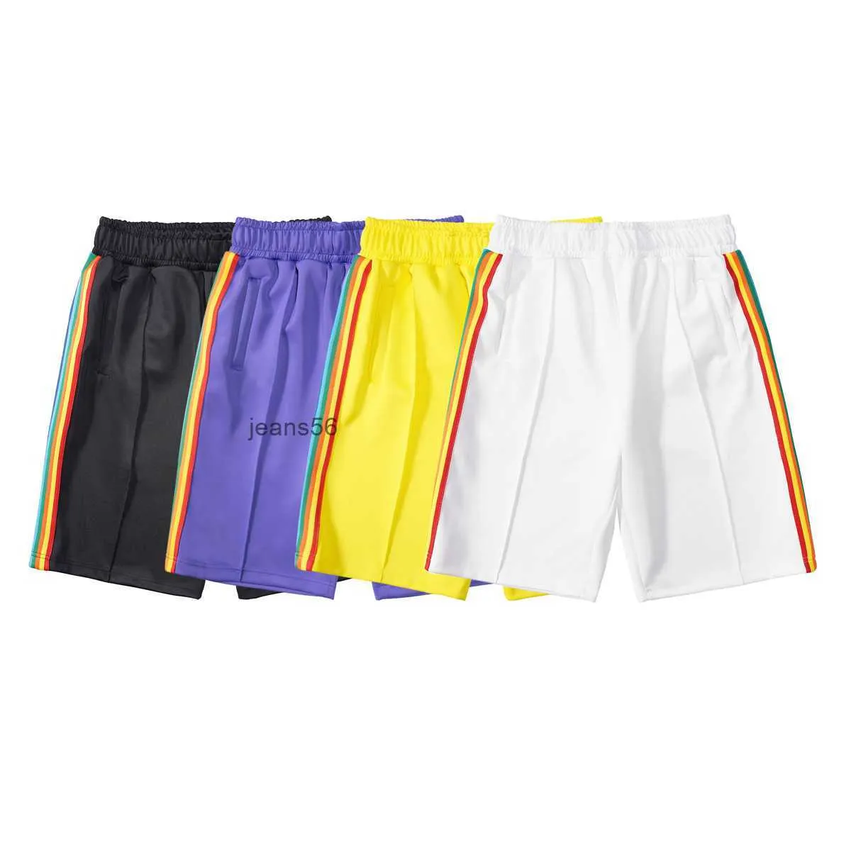 2022ss Designer Tide Shorts pour hommes T-shirts Pantalons imprimés laminés à manches courtes High Street Loose Oversize Casual Tee Tops pour hommes et femmes Homme Femme