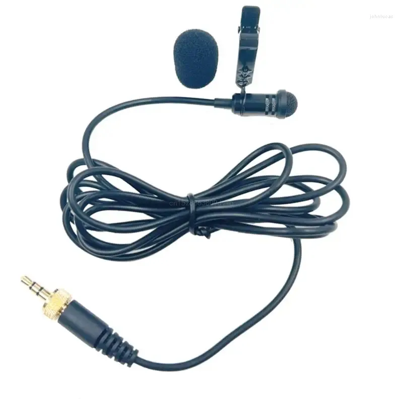Microphones 3.5mm Clip sur Mini Microphone Cravate Mains Libres Lavalier Mic pour ordinateur portable R2LB