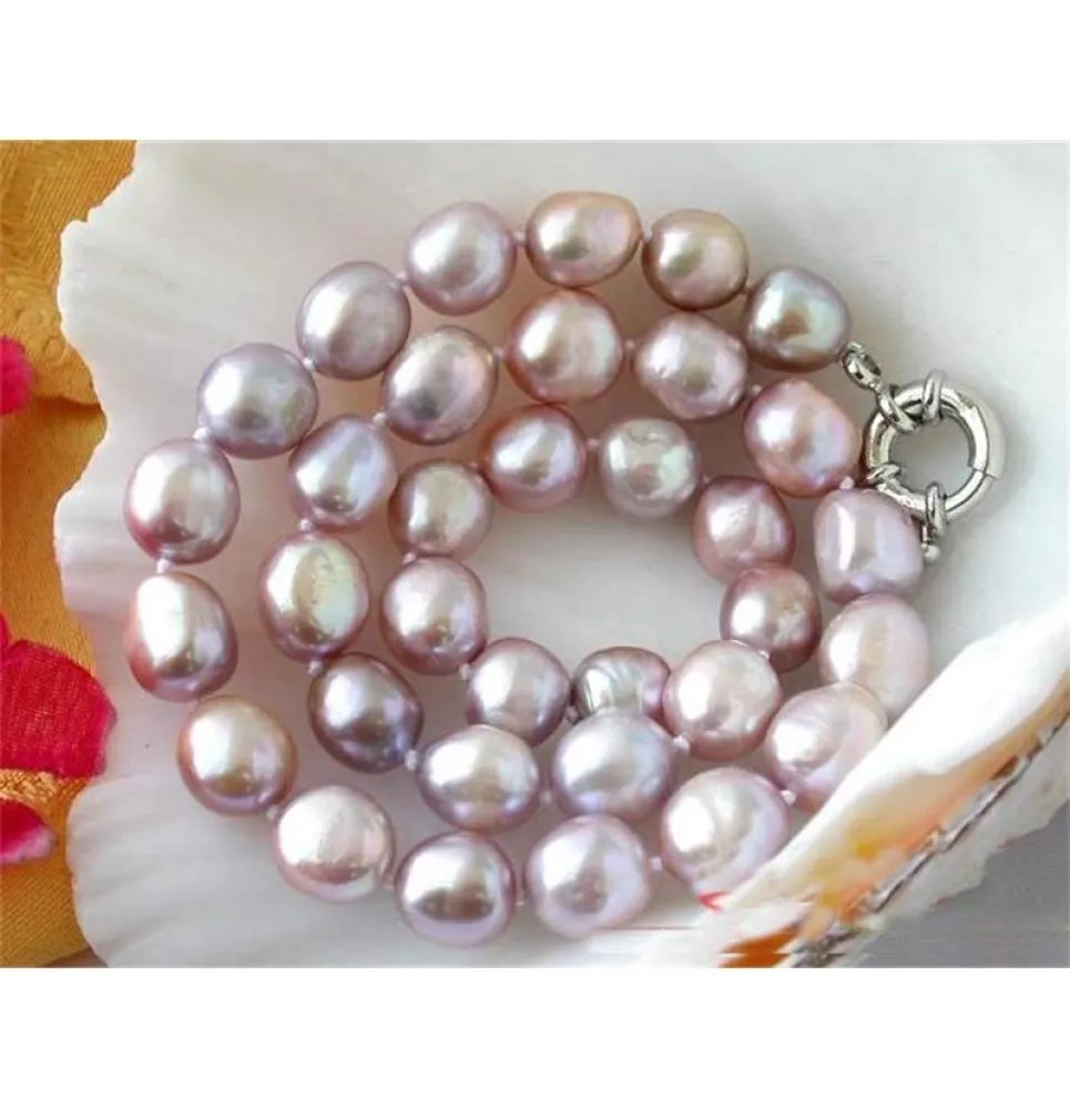 Unique Pearls jewellery Store White Pink Lavender Black Freshwater Pearl Necklace Fine Jewelry Women Gift9813629