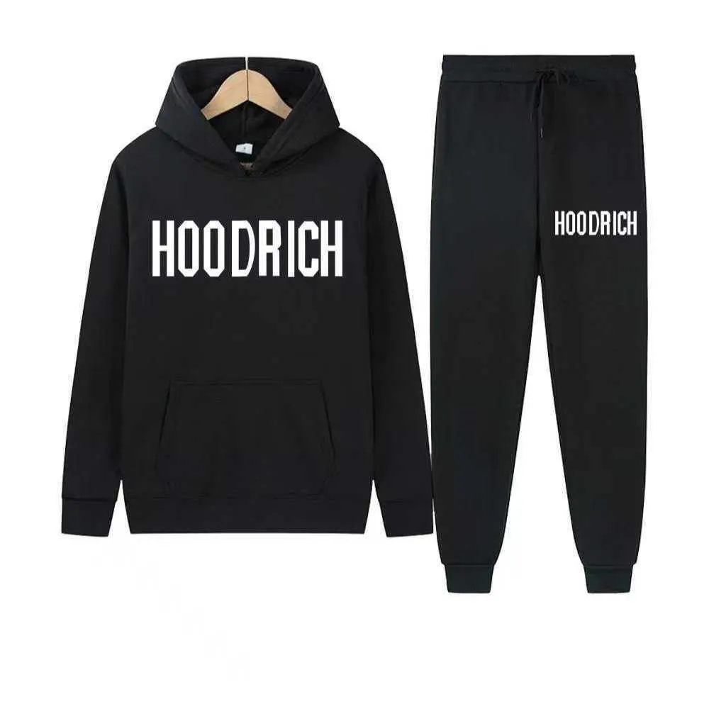 Designerkläder Mens Hoodies Sweatshirts Winter Sports Hoodie For Men Hoodrich Tracksuit Letter Handduk broderad tröja Färgglada blå YM