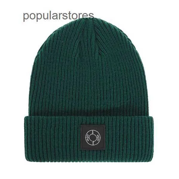 New Winter Knitted ISLAND Beanie men and women casual hats high-quality Knit Warm Beanies Hats Female Bonnet STONE Beanie Caps 17 colors 9 1J2T