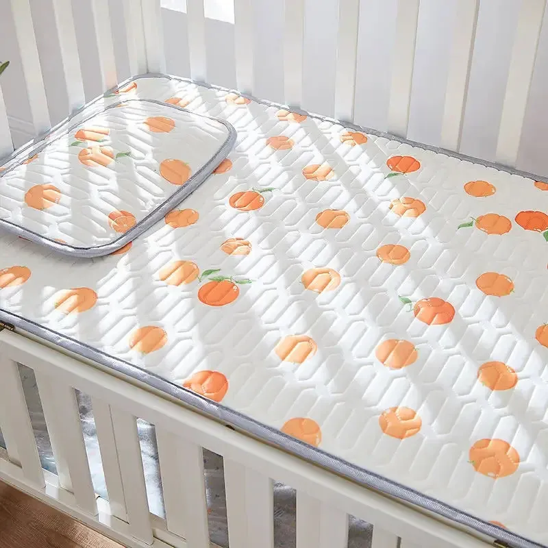 سرير سرير مجموعة صفائح وسادة العلبة غطاء مرتبة حامي ورقة سرير طفل طفل طفل تبريد 70x150 سم 240106