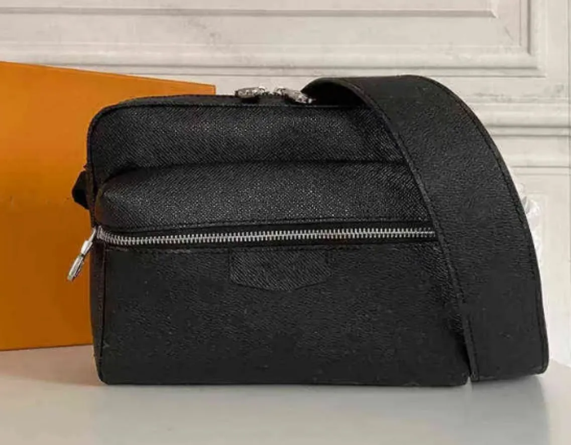 3A Gerçek Deri Tasarımcı Çantası Açık Mekan Postacı Çanta İçe Bakan Stil Çok yönlü pratik özellikler Yumuşak deri erkek bel çantaları 25cm