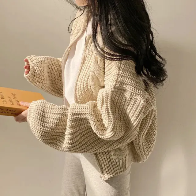 Cute Winter Outfits With Cardigans Zip Up Cardigan Women Soft