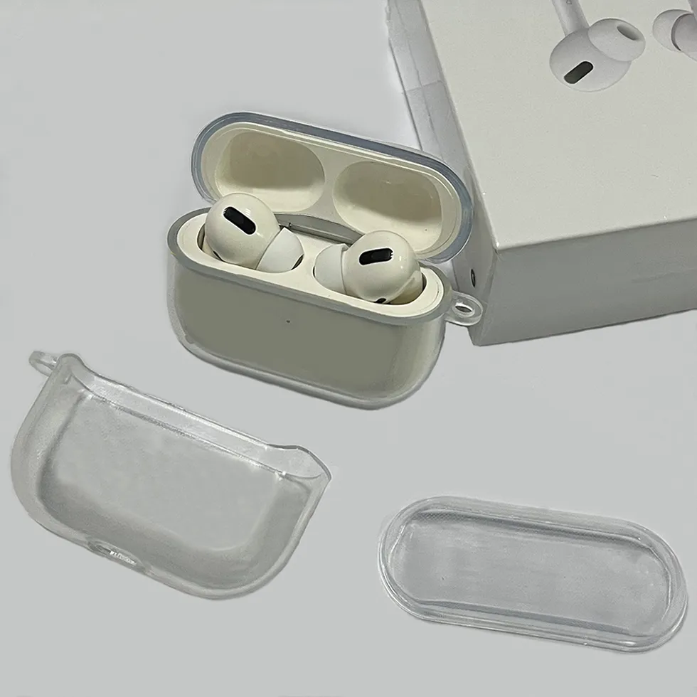 Dla Apple Airpods Pro 2 2nd Generation Air Pods Airpod Earpphone 3 Solid silikonowa ochronna ochrona Apple bezprzewodowe ładowanie pudełka wstrząsowe