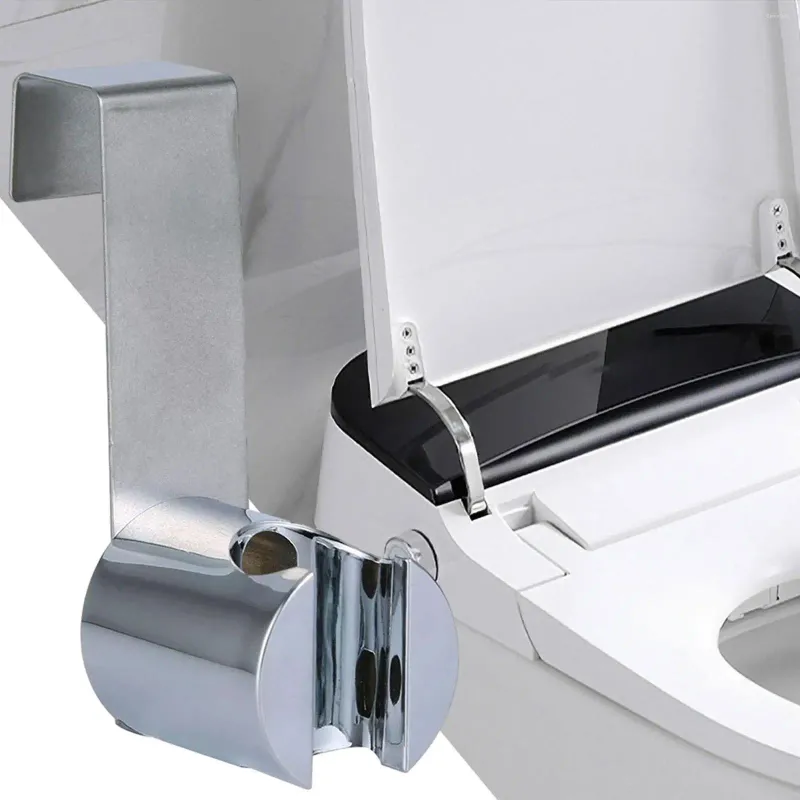 Set di accessori da bagno Porta spruzzatore per bidet Soffione doccia Pulizia WC Giardinaggio Frutta Lavaggio auto Staffa di sospensione facile da installare