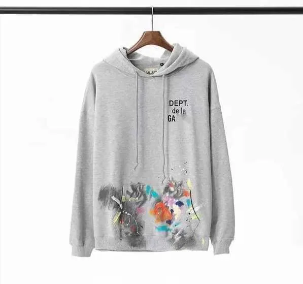 Galerien Herren Damen Hoodies Sweatshirts Designer Mode Trend Depts Klassischer Buchstabe bedruckter Hoodie Damen High Street Baumwollpullover Tops Kleidung Sweatshirt a2