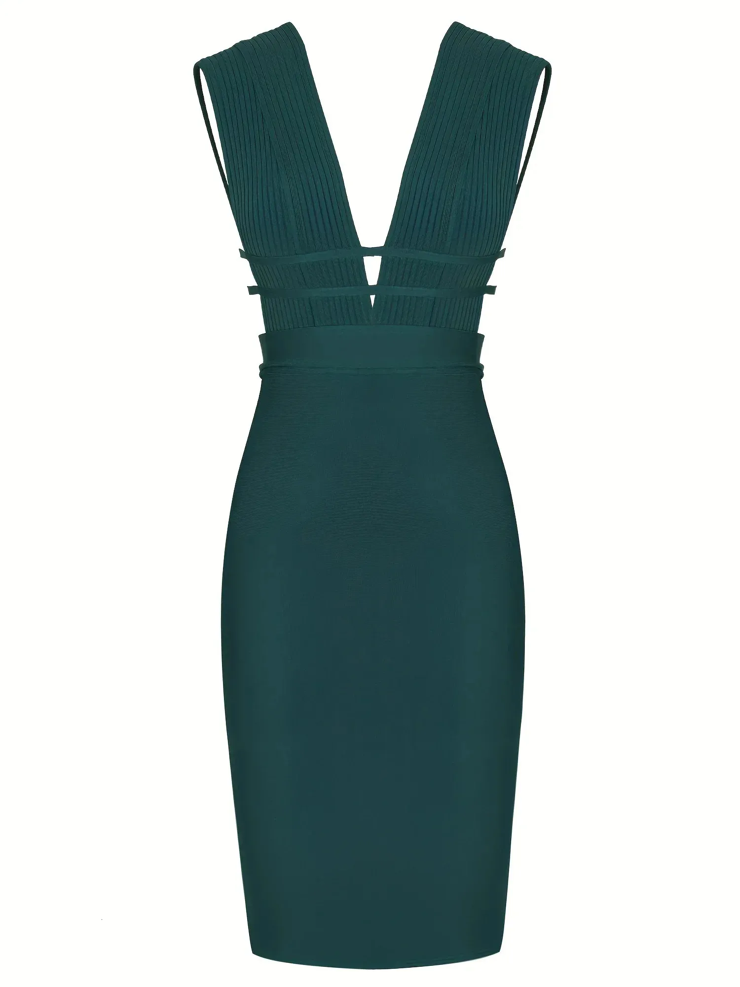 green emerald velvet dress Christina Bandage Dress (Deep Emerald) – Holland Cooper US main image 0