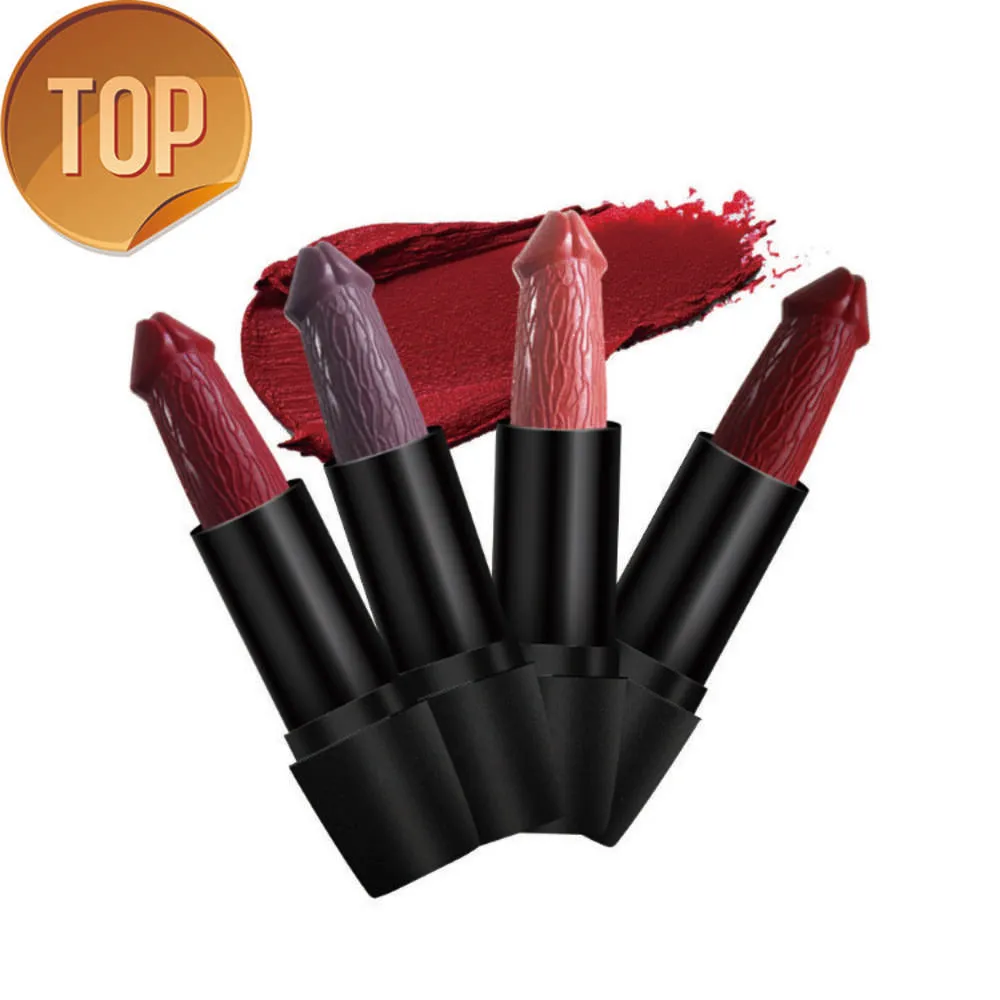 Private Label Penis Shape Lipstick Long Lasting Moisture sexy Matte Lipstick