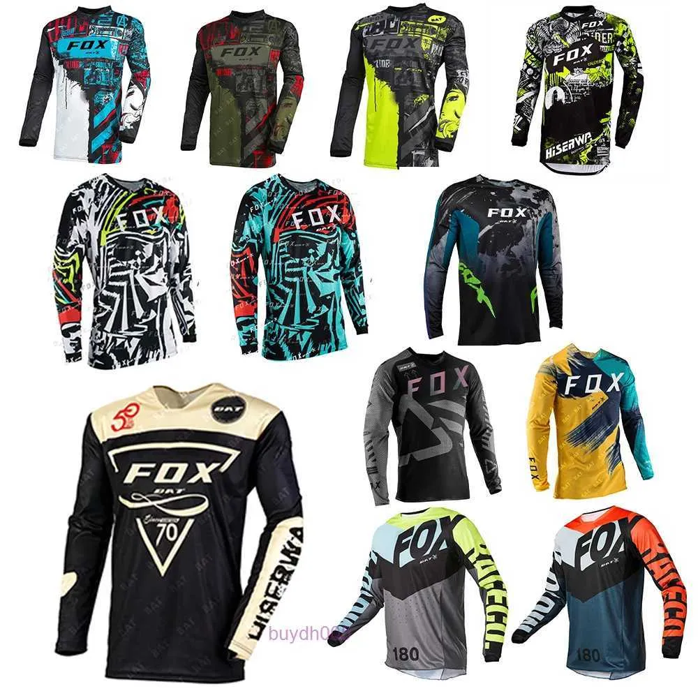 2024 Fashion T-Shirt Mountain Bike Suit Foxx Men's Thirts Camiseta Motocross Shirt Bat Hownhill Enduro Mtb Mountain Motioncle Cycling Maillot Ciclismo Hombre Wbmy