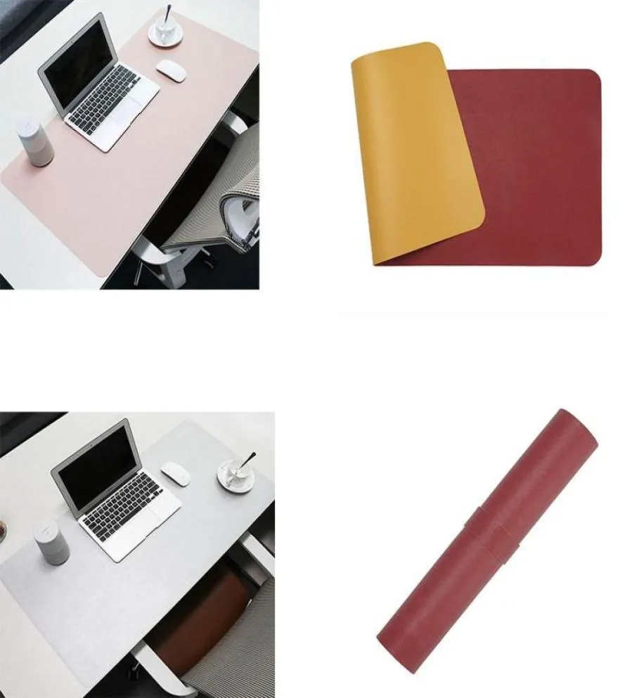 Muskuddar Handled vilar stor storlek Pad Desk Mat Waterproof PU Leather Gamer Mause Carpet PC Keyboard9460448