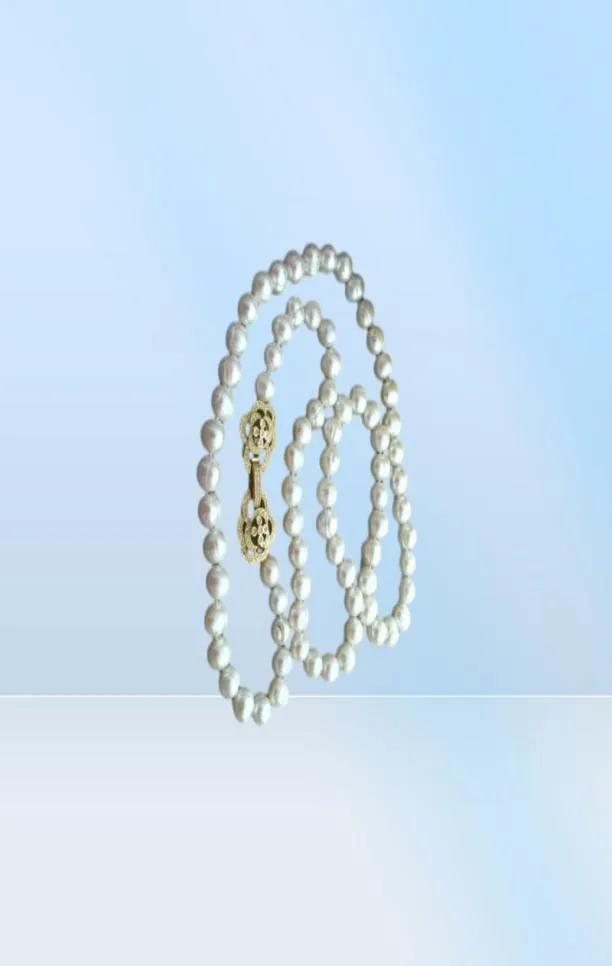 Handgeknoopte natuurlijke 89 mm witte zoetwaterparel ketting trui ketting lang 80 cm mode 3932674