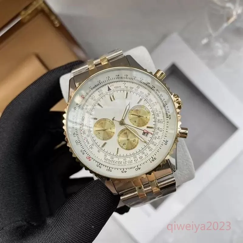 U1 TOP AAA Brecieling męskie Watch Kwarc Ruch obserwuje mężczyzn Navitimer Avenger Chronograph Heritage Classi 50th Anniversary Designer Wristwatches Montre de Luxe