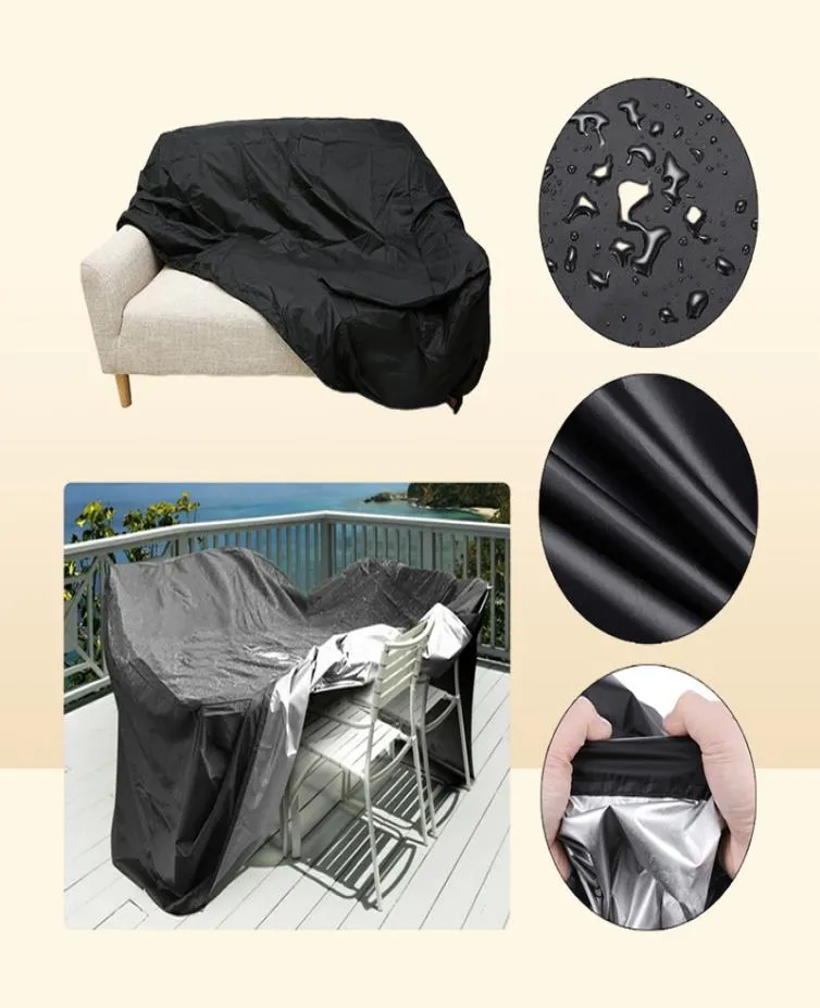 Housse de meubles imperméable à l'eau extérieur jardin Patio plage canapé chaise Table s Protection pluie neige anti-poussière stockage 2204276888437