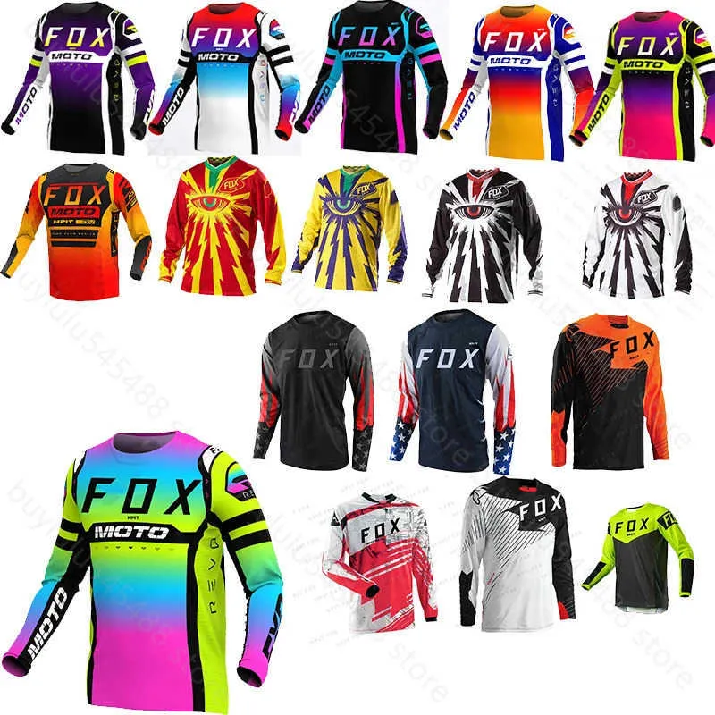 D27O 2024 Fashion T-shirt Mountain Bike Suit Foxx Men's T-shirts Men Downhill Mountain Mtb Shirts Offroad DH Motorcykel Motocross Sportwear