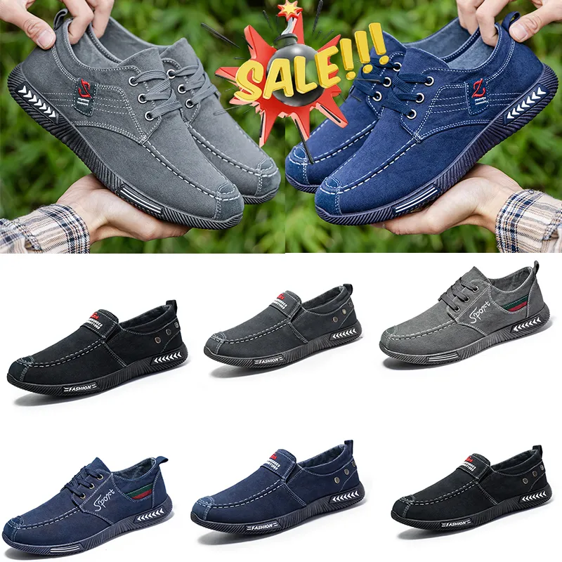 Grande vendita Uomo Scarpe Casual Traspiranti Hombre Jeans Tela Moda Appartamenti Fannullone Espadrillas Uomo Suola Morbida Scarpe Da Ginnastica size39-44