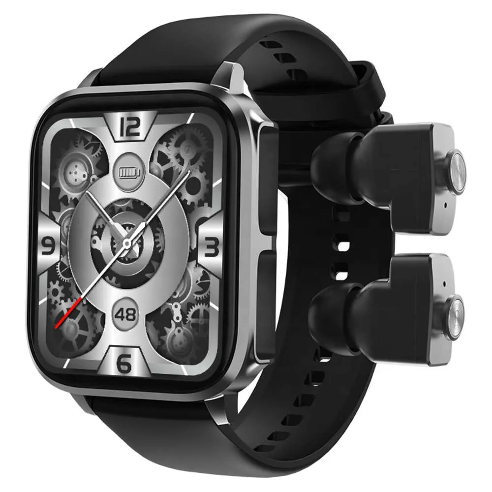 Factory Smart Watch With Earuds Healthy Partner Support Bt Större skärm Smart Watch 2023 Hög kvalitet för män