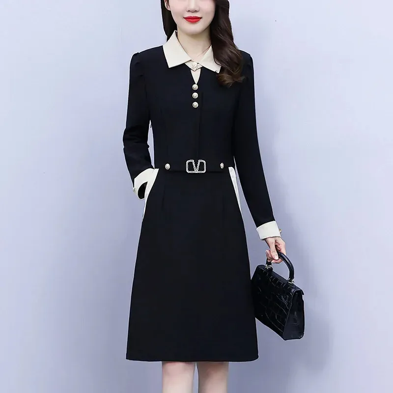 Womens Ankle-Length A-Line Dress with Belt, Short Sleeve, Peter Pan Collar, Polyester Chiffon Natural Fiber Fabric for Spring from Dhgate Urban Sexy Dresses - price 69.13 Womens Ankle-Length A-Line Dress with Belt, Short Sleeve, Peter Pan Collar, Polyester Chiffon Natural Fiber Fabric for Spring from Dhgate Urban Sexy Dresses - price 69.13