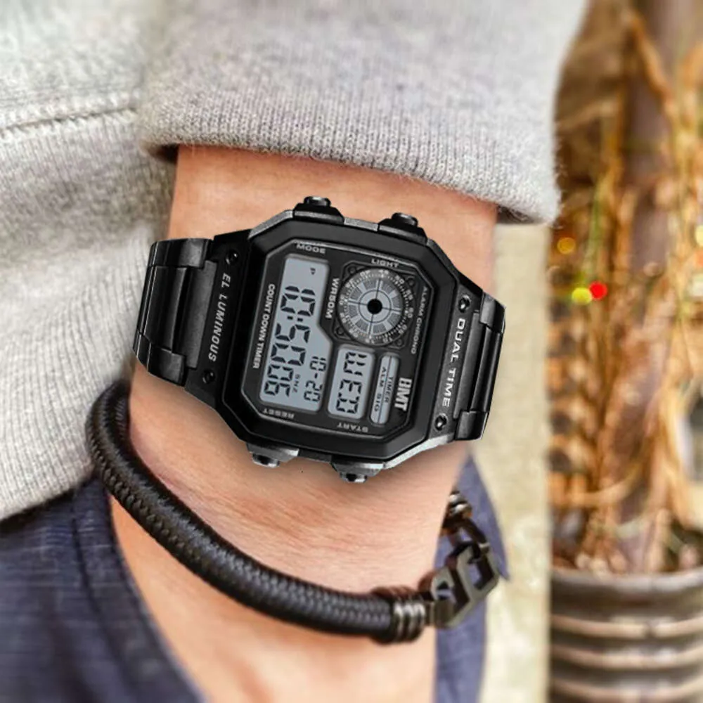 Men's square digital watch new arrivals