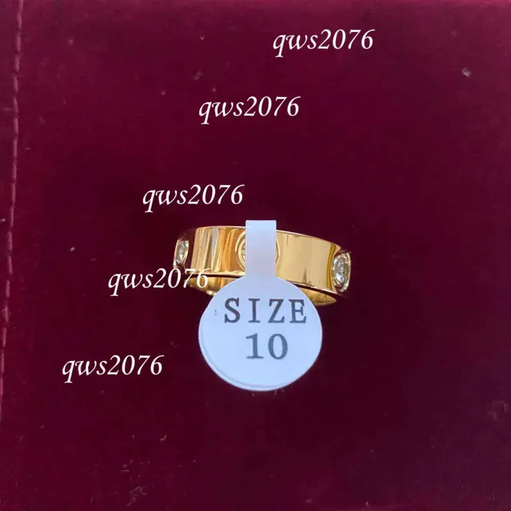 Designer Ring 6Mm Wide Stainless Steel Rose Gold Love For Woman Jewelry Men Wedding Promise Rings Female Women Gift Engagement