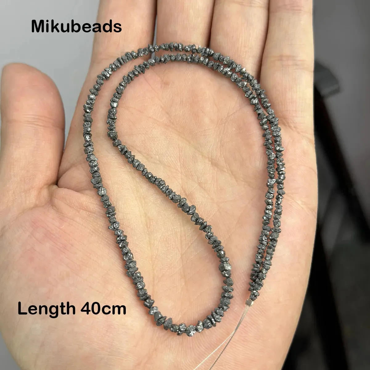 Wholesale Natural Black Diamond Raw Ore Irregular Loose Beads For