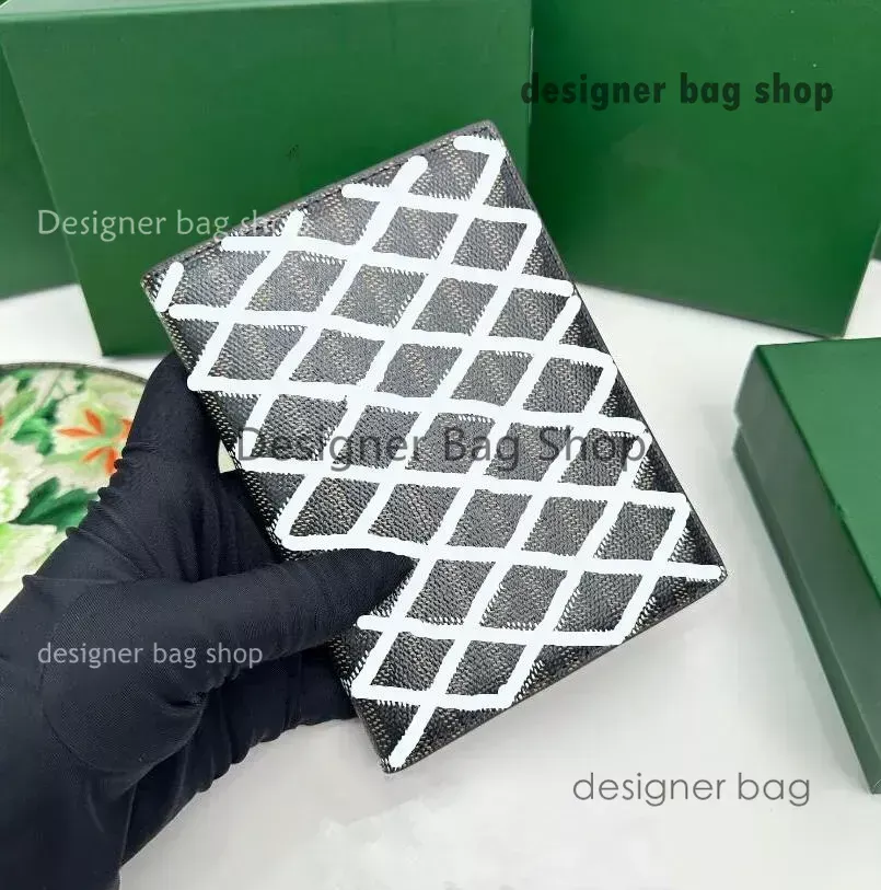 Designer Bag Quality äkta läderväska korthållare Hangbags Luxurys Designer Single Wallet Men Kvinnorsinnehavare mynthandmålade mini plånböcker nyckelficka den nya