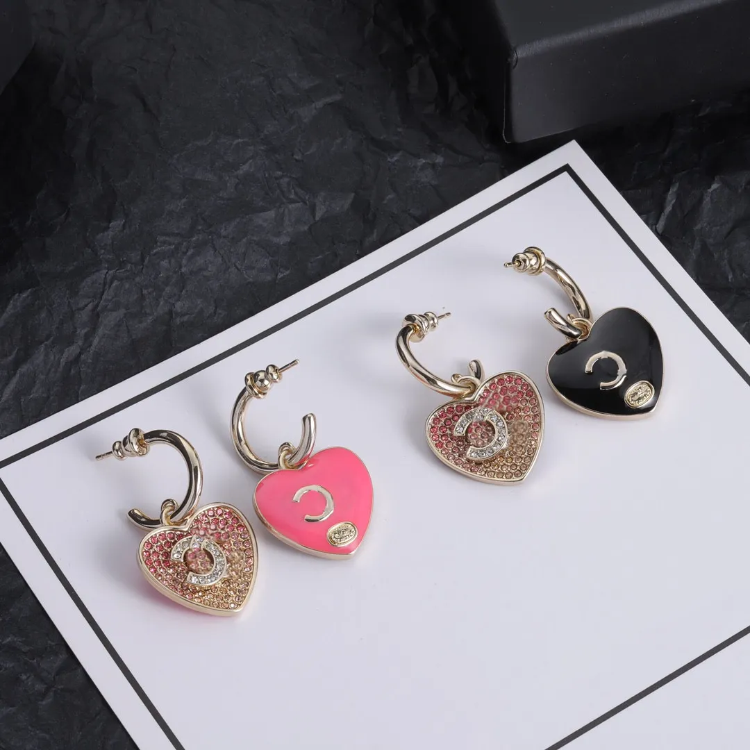 New Diamond Earrings Designers Brand Earrings Letter For Women Gold Charm Earring for Wedding Jewelry