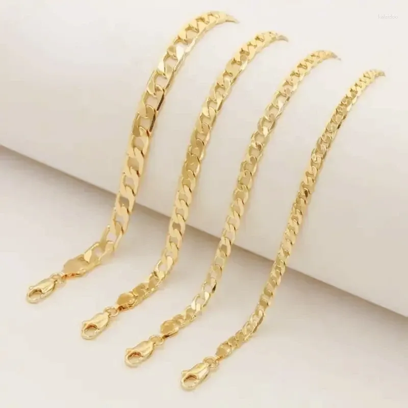 Charm Bracelets Luck Punk Chain Luxury Jewelry 18k Gold Plated Rope Bracelet Fashion Twist Birthday Gift For Men And Women Party