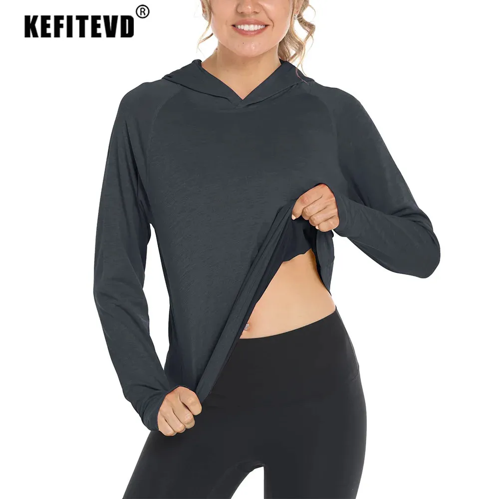 KEFITEVD Quick Dry Womens UPF 50 Long Sleeve T Shirts Skin UV