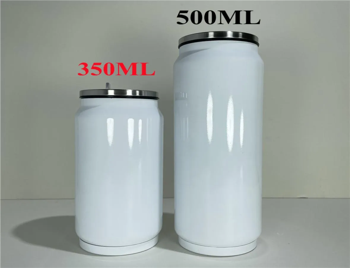 Sublimation 12oz Cola cans water bottle soda can tumbler double wall stainless steel insulated vacuum glass with lid sublimation b6585143