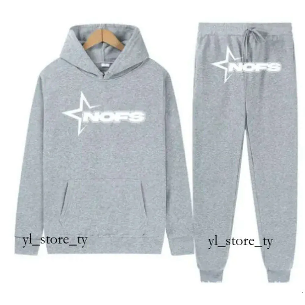 Nofs – sweat-shirt à capuche pour hommes, Y2k, survêtement Harajuku, impression graphique de lettres, Punk Rock, vêtements gothiques, hauts 2024, 7520