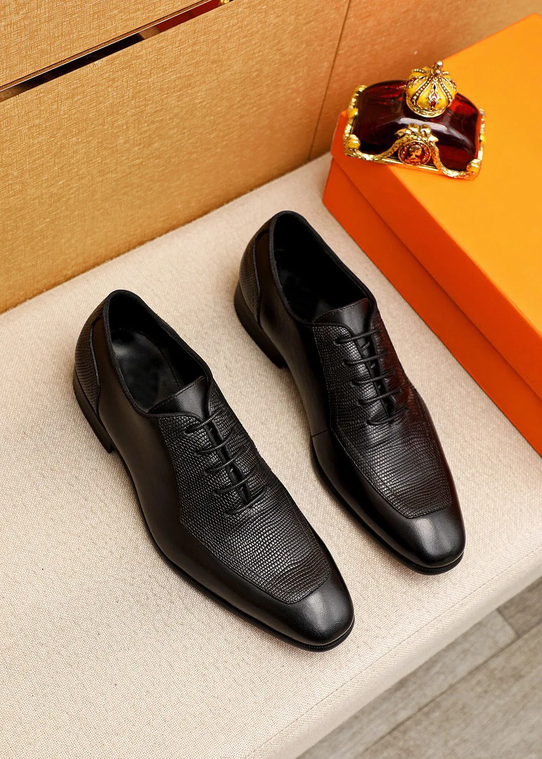 Chaussures Oxford en cuir véritable pour hommes, chaussures formelles décontractées, confortables, de marque, plates, pour mariage, taille 38 à 45, 2024