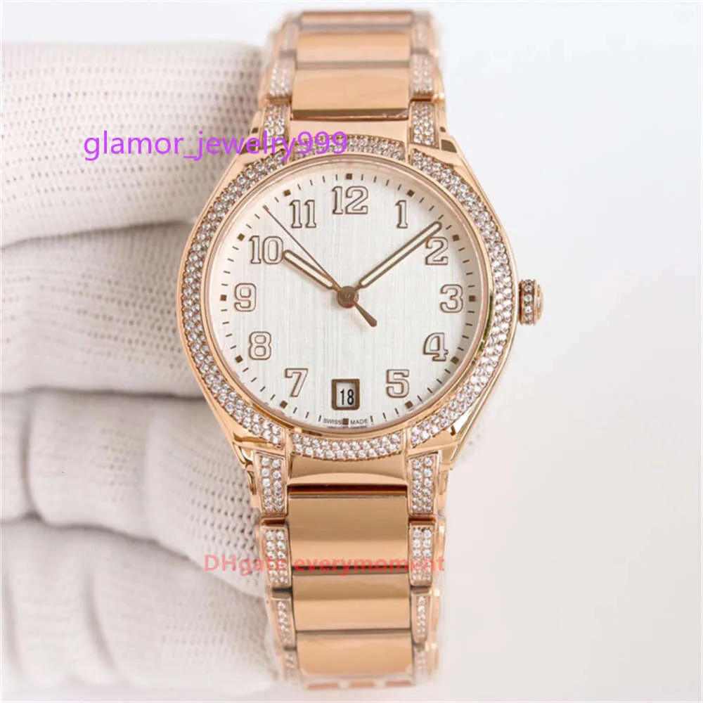 TW Factory Make Super Edition Diamond Set Watch 7300 36mm Cal.324 Movement Automatic Mechanical Women's Watches 904L Deep Waterproof Wristwatchesdiamond-set