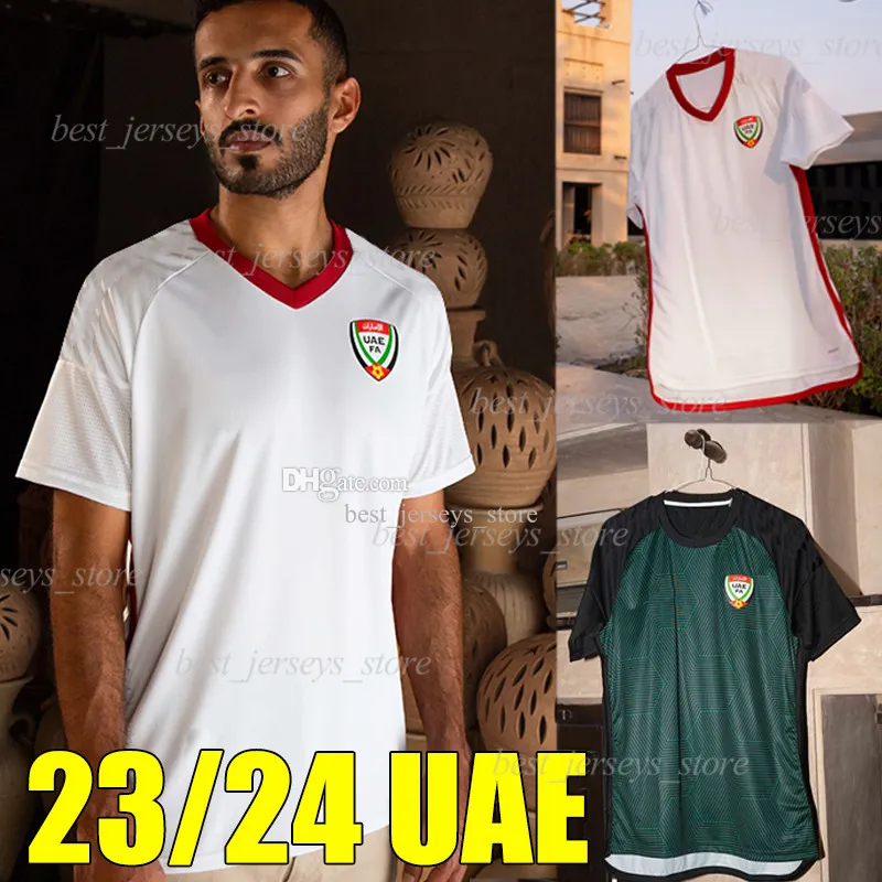 23 24 Förenade Arabemiraten Soccer Jerseys 2023 2024 National Team Football Shirts Player Version Home White Away Green Uae Jersey Men