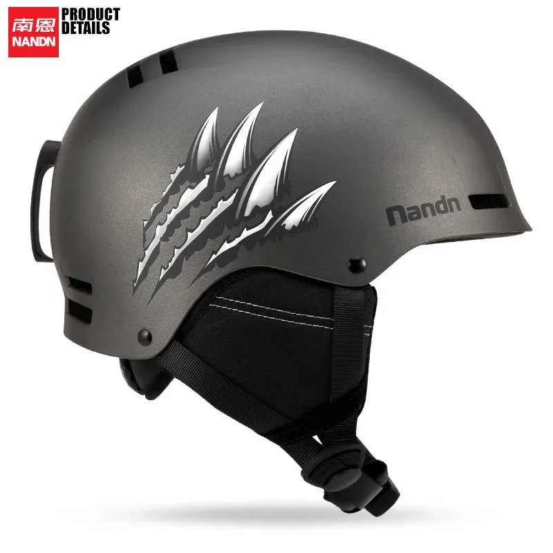 Лыжный шлем NANDN для катания на лыжах для взрослых, безопасный скейтборд, сноуборд 240106