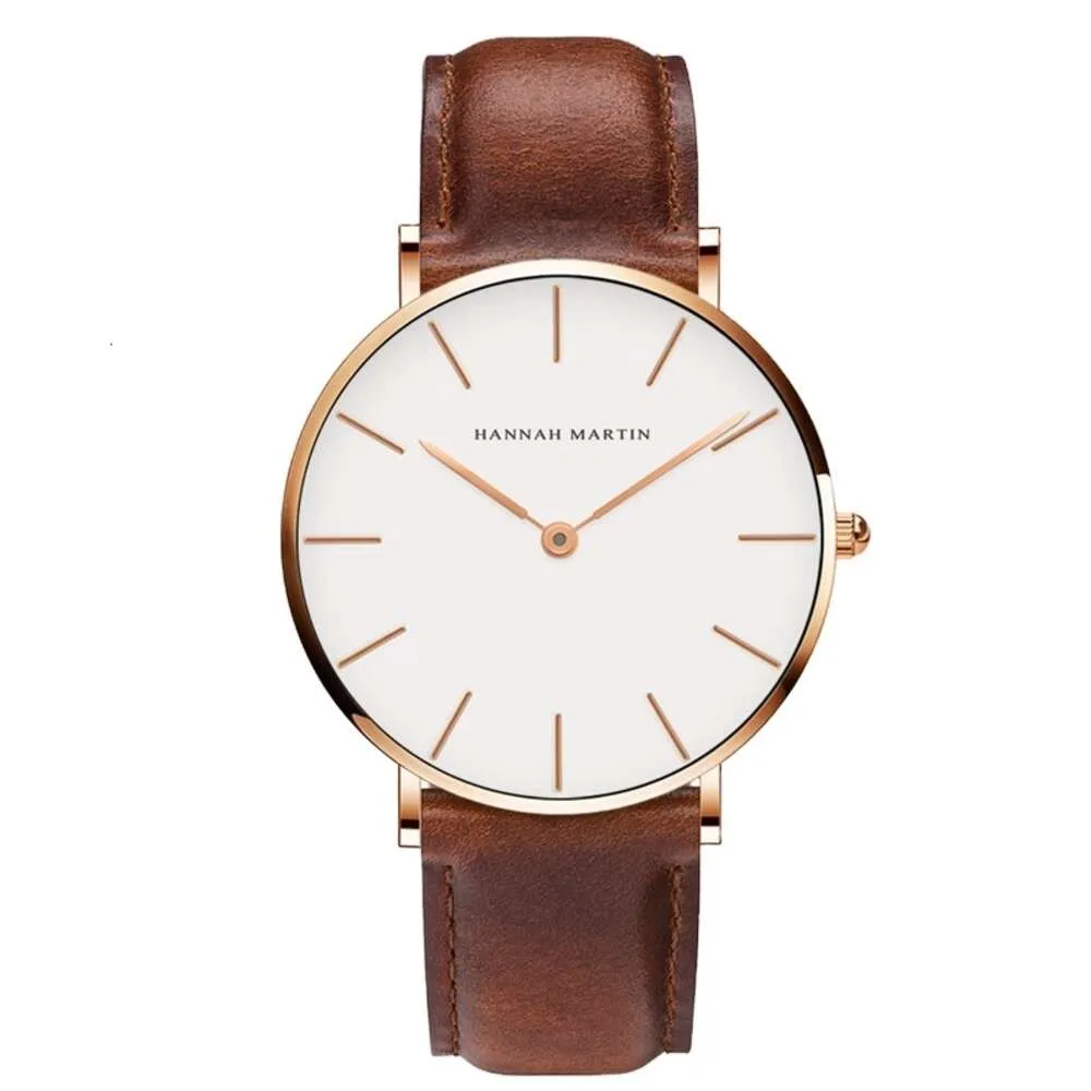 Relojes Hombre Hannah Martin Orologi da polso al quarzo personalizzati di marca originale Orologio minimalista con etichetta privata