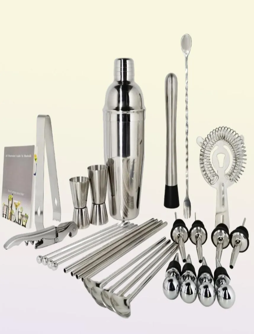 Bar-Tools Barkeeper-Set, 130-teiliges Cocktail-Shaker-Set mit drehbarem Edelstahl-Ständer, Bar-Werkzeug für Geschenkerlebnis für Getränke, Mi5736114