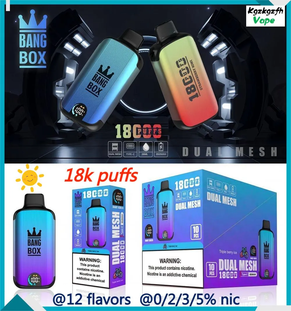 Bang Box Puff 18000 18K Puffs Disposable Vape Pen Authentic Elf Box