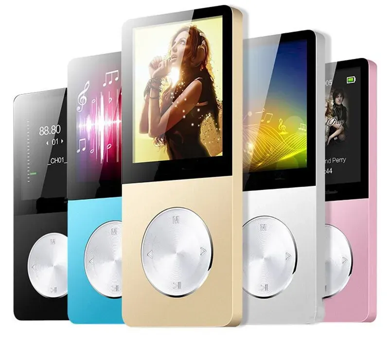 METAL MP3 MP4 Oyuncu 4GB 8GB 16GB VİDEO SPOR MP4 Flash HiFi Slim Mp4 Video Player Radyo Kaydedici Walkman Hoparlör Zz