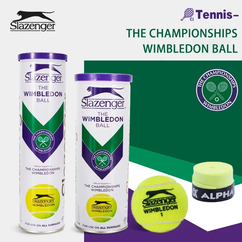 Balles de tennis Slazenger Wimbledon - Pack de 4, Haiti