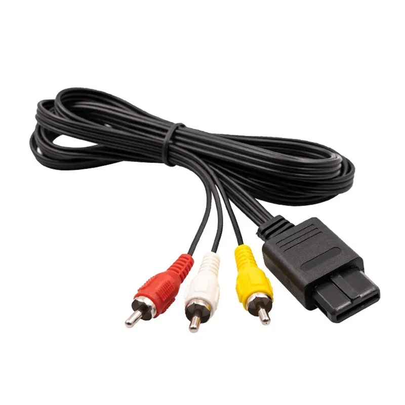 1.8M for Nintendo 64 Audio TV Video Cord AV Cable to RCA for Super Nintend GameCube N64 SNES Game Cube Accessory