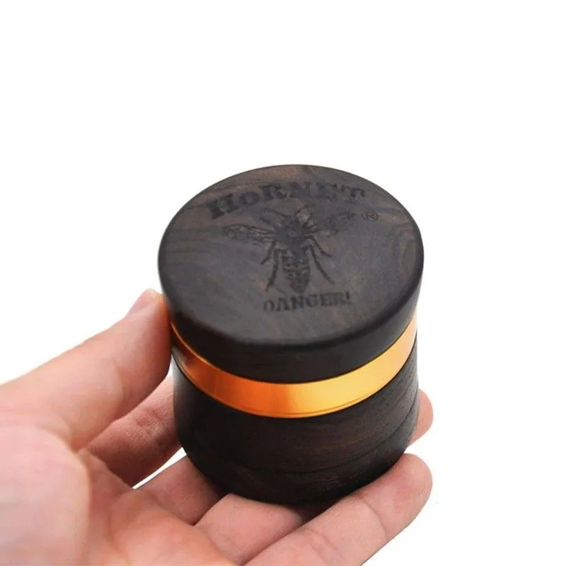 Herb Grinder 60 MM 4 Layers Premium Rosewood Handmade Tobacco Aluminum Sharp Diamond Teeth Smoking Herbal Grinder