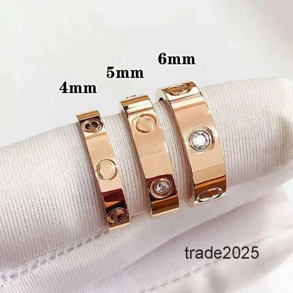 Designer Ring 2024 Love Screw Mens Rings Classic Luxury Jewelry Women