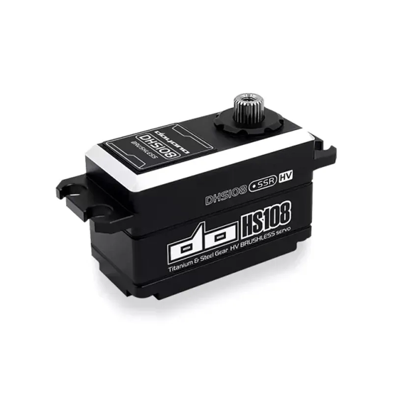 DHS108 Titanio/Ingranaggio in acciaio 6-8.4V HV Brushless Servo Sterzo da corsa ad alta tensione per auto RC