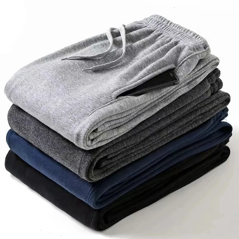 Män kvinnor långa byxor höst och vinter sport mode mens casual sweatpants mjuk jogging 240108